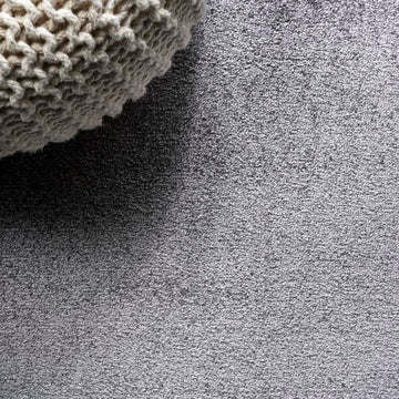 Haze Solid Low-pile Area Rug Gray